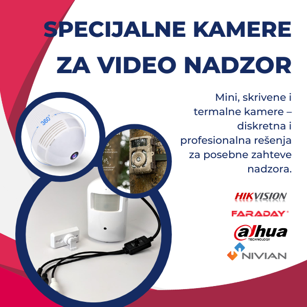 Specijalne kamere – mini, skrivene i termalne kamere za posebne namene